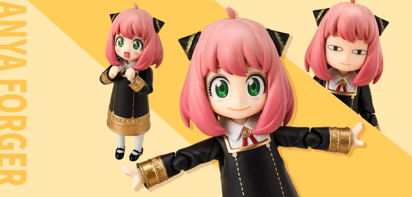 SPY×FAMILY (アクション)フィギュア S.H.Figuarts（エス・エイチ・フィギュアーツ） アーニャ・フォージャー -せいふくばーじょん-