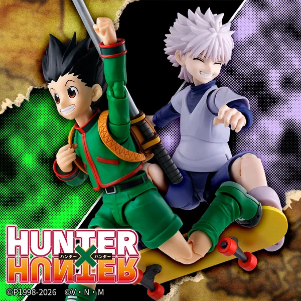 【HUNTER×HUNTER】「ゴン」と「キルア」専用「 オプションパーツセット」がS.H.Figuartsに登場！
