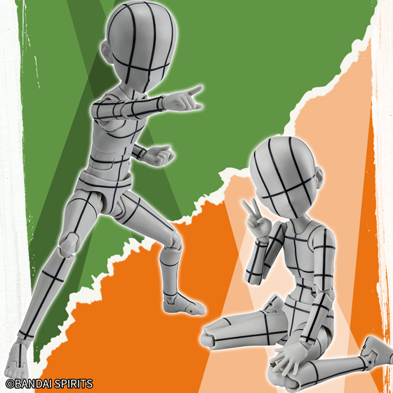 【ボディくん/ボディちゃん】「ボディくん・ボディちゃん  -杉森建- Editionワイヤーフレーム (Gray Color Ver.)」が登場！