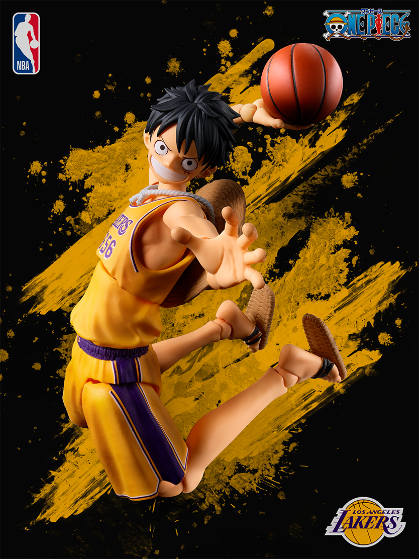 ワンピース フィギュア S.H.Figuarts ONE PIECE×NBA モンキー・D・ルフィ -LOS ANGELES LAKERS ver.-