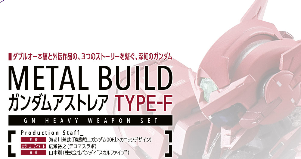 METAL BUILD
ガンダムアストレア TYPE-F (GN HEAVY WEAPON SET)