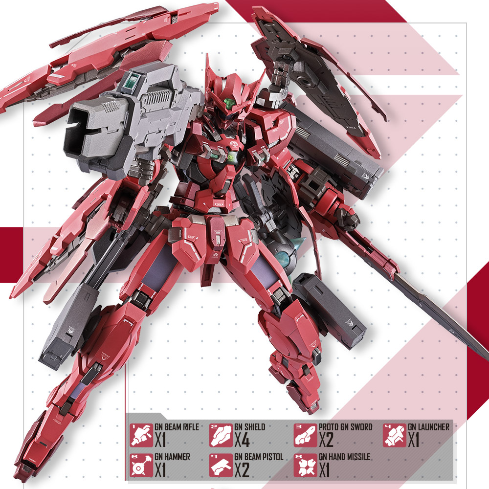 METAL BUILD
ガンダムアストレア TYPE-F (GN HEAVY WEAPON SET)