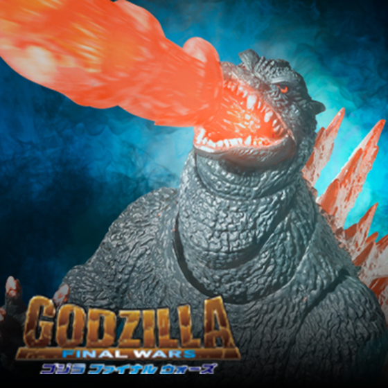 【ゴジラ】『ゴジラ FINAL WARS』より、「ゴジラ (2004) 放射熱線Ver.」と「新・轟天号」がセットになってS.H.MonsterArtsに登場！